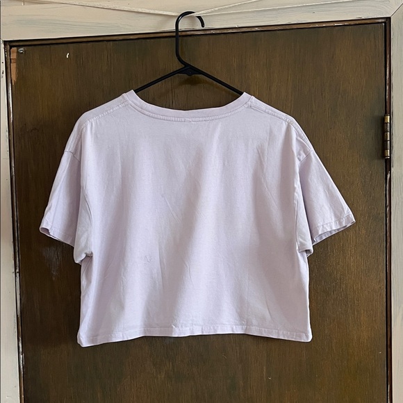 Pure Barre "Lift Tone Burn" Lavender Cropped Drop Extra Large - Picture 4 of 4